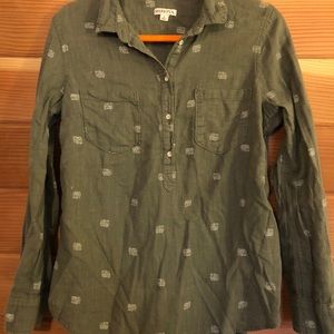 Elephant 1/4 button shirt